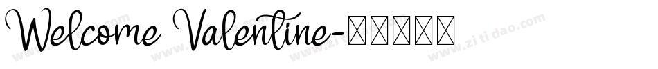 Welcome Valentine字体转换